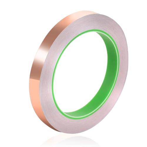 Ujjdwiurgh Kupferband, zum L?ten, Leitf?higes Klebeband, Kupferfolienband f¨¹r Buntglasgitarren, Schalld?mmung, EmiShielding Electric von Ujjdwiurgh
