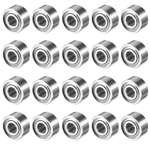 Ujjdwiurgh Miniatur-Radiallager mit Metallschutz, Metrisch, Abgedichtet, Modell: MR52-ZZ 2 X 5 X 2,5 mm, 20 Stück von Ujjdwiurgh