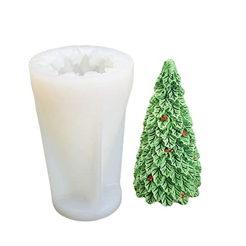 3D-Weihnachtsbäume-Form, Weihnachts-Kollektionen, Silikonformen für Schokolade, handgefertigte Seife, Wachs, Ton, Epoxidharz, Weihnachtsformen, Silikon für Wachsherstellung, Weihnachtsbaumformen, 3D von Ukbzxcmws