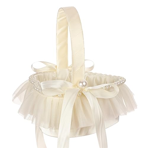 Ukbzxcmws Hochzeitskorb für Blumenmädchen, einfache Spitze, herzförmige Körbe für Brautjungfer, Süßigkeiten, Geschenkkorb, Zeremonie, Braut, Verlobungen Ukbzxcmws Hochzeitskorb für Blumenmädchen, einfache Spitze, herzförmige Körbe für Brautjungfer, Süßigkeiten, Geschenkkorb, Zeremonie, Braut, Verlobungen von Ukbzxcmws