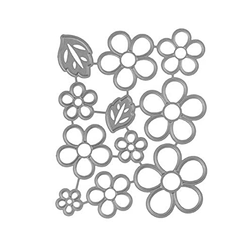 Stanzschablonen mit Blumenmuster, Blütenblatt-Prägeschablonen für Kindergeburtstag, Kartenherstellung, Scrapbooking, Album, Papierpflanzen-Stanzformen von Ukbzxcmws