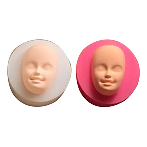 Ukbzxcmws Silikonform für Puppenkopf, Babyparty, Fondant, Kuchen, Ton, Seife, Harz, Schokolade, menschliches Gesicht, Form für Ton, 3D-Puppenkopf, Babykopf-Form in Rosa Ukbzxcmws Silikonform für Puppenkopf, Babyparty, Fondant, Kuchen, Ton, Seife, Harz, Schokolade, menschliches Gesicht, Form für Ton, 3D-Puppenkopf, Babykopf-Form in Rosa von Ukbzxcmws
