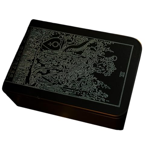 Ukbzxcmws Tarot Karten Aufbewahrungsbox Mit Weißem Linienmuster Eisen Tarot Karten Aufbewahrungskoffer Tragbarer Kartenbehälter Astrologie Schmuckkästchen Ukbzxcmws Tarot Karten Aufbewahrungsbox Mit Weißem Linienmuster Eisen Tarot Karten Aufbewahrungskoffer Tragbarer Kartenbehälter Astrologie Schmuckkästchen von Ukbzxcmws