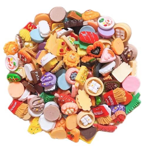 100pcs Harz Mini Zaun Drift Flasche Schlamm Charms gemischt Set Handwerk Zubehör DIY Miniatur Szene Layout Mikro Home Dekoration von Ulalaza