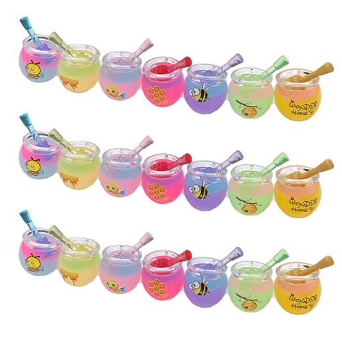 30pcs Harz Mini Zaun Drift Flasche Schlamm Charms gemischt Set Handwerk Zubehör DIY Miniatur Szene Layout Mikro Home Dekoration von Ulalaza