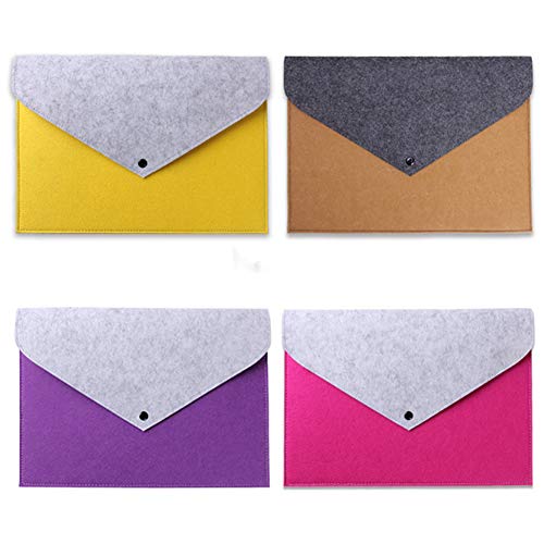 4Pcs Filzordner Ordner Erweitern A4 Paper Organizer Dokumententragetasche Tragbare Umschlaghandtasche von Ulalaza