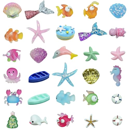 50-pcs Cute Slime Charms Mixed Set Harz Flatback Making Supplies für DIY Craft Making und Ornament Scrapbooking Perlen Verschiedene Süßigkeiten Obst Kuchen Ornament von Ulalaza