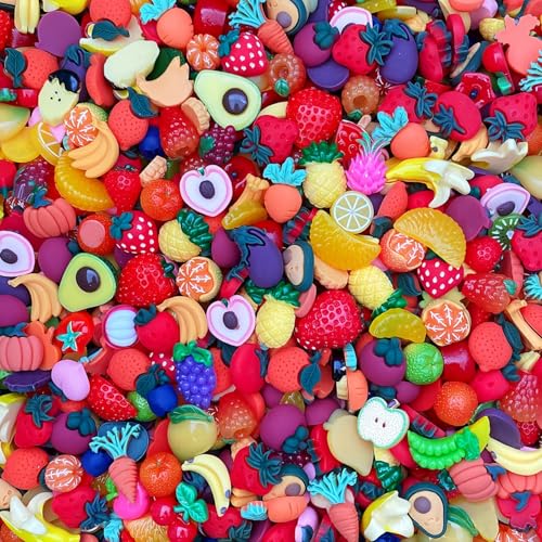 50pcs Cute Slime Charms Mixed Set Harz Flatback Making Supplies für DIY Craft Making und Ornament Scrapbooking Perlen Verschiedene Candy Fruit Cake Ornament 50pcs Cute Slime Charms Mixed Set Harz Flatback Making Supplies für DIY Craft Making und Ornament Scrapbooking Perlen Verschiedene Candy Fruit Cake Ornament von Ulalaza