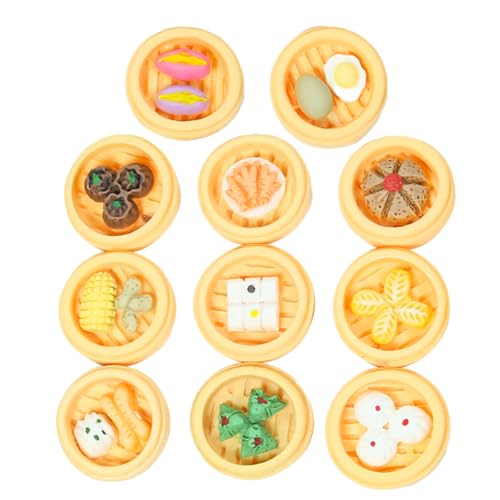 50pcs Harz Mini Frucht Snacks Schlamm Charms gemischt Set Handwerk Zubehör DIY Miniatur Szene Layout Mikro Home Dekoration von Ulalaza