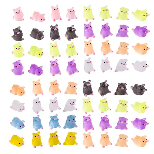50pcs Harz Mini Ornament Enten Vögel Schlamm Charms gemischt Set Handwerk Zubehör DIY Miniatur Szene Layout Mikro Home Dekoration von Ulalaza