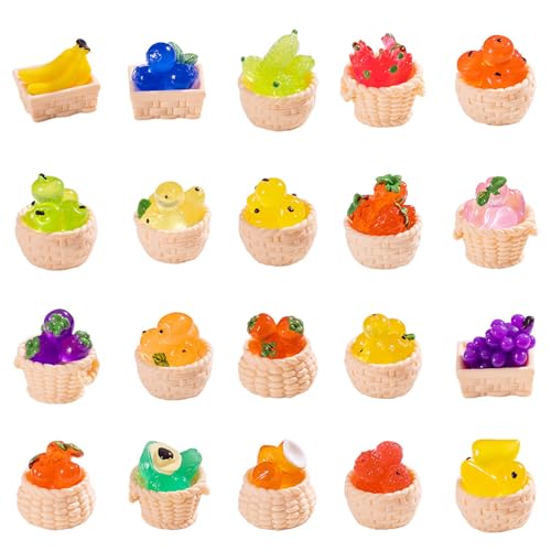 50pcs Harz Mini Zaun Drift Flasche Schlamm Charms gemischt Set Handwerk Zubehör DIY Miniatur Szene Layout Mikro Home Dekoration von Ulalaza