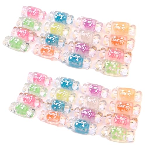 50pcs Harz Mini Zaun Drift Flasche Schlamm Charms gemischt Set Handwerk Zubehör DIY Miniatur Szene Layout Mikro Home Dekoration von Ulalaza