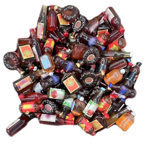 50pcs Harz Mini Zaun Drift Flasche Schlamm Charms gemischt Set Handwerk Zubehör DIY Miniatur Szene Layout Mikro Home Dekoration von Ulalaza