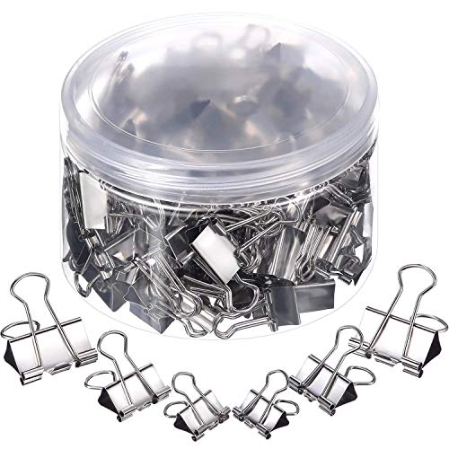 Metallic Binder Clip Set mit Box 6 Größen sortiert Mini farbige Büroklammer Clips für Home Office von Ulalaza