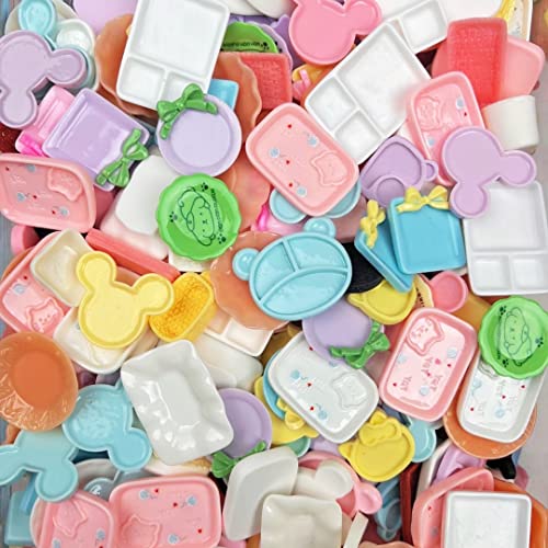 Ulalaza 100 süße Schleim-Charms,Bastelarbeiten und Ornamente, Scrapbooking-Perlen, verschiedene Süßigkeiten, Obst, Kuchen, Harz, Weihnachtsgeschenke, Spalier, Harz-Ornament-Kit, Zubehör Ulalaza 100 süße Schleim-Charms,Bastelarbeiten und Ornamente, Scrapbooking-Perlen, verschiedene Süßigkeiten, Obst, Kuchen, Harz, Weihnachtsgeschenke, Spalier, Harz-Ornament-Kit, Zubehör von Ulalaza