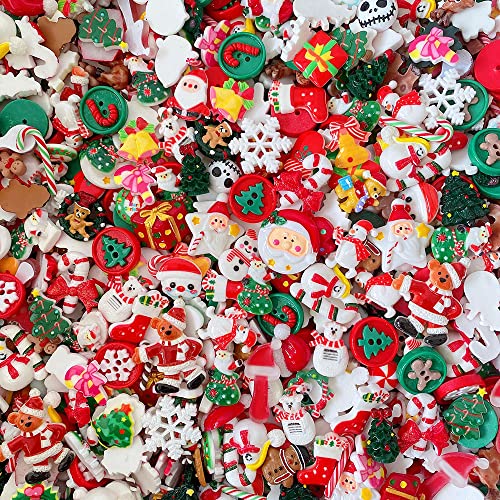 Ulalaza 100 süße Schleim-Charms,Bastelarbeiten und Ornamente, Scrapbooking-Perlen, verschiedene Süßigkeiten, Obst, Kuchen, Harz, Weihnachtsgeschenke, Spalier, Harz-Ornament-Kit, Zubehör von Ulalaza