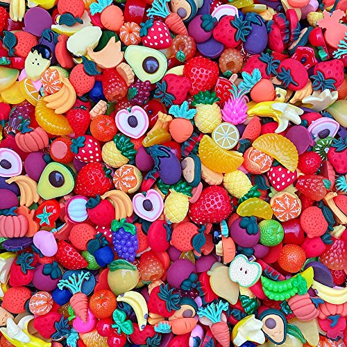 Ulalaza 100 süße Schleim-Charms,Bastelarbeiten und Ornamente, Scrapbooking-Perlen, verschiedene Süßigkeiten, Obst, Kuchen, Harz, Weihnachtsgeschenke, Spalier, Harz-Ornament-Kit, Zubehör Ulalaza 100 süße Schleim-Charms,Bastelarbeiten und Ornamente, Scrapbooking-Perlen, verschiedene Süßigkeiten, Obst, Kuchen, Harz, Weihnachtsgeschenke, Spalier, Harz-Ornament-Kit, Zubehör von Ulalaza