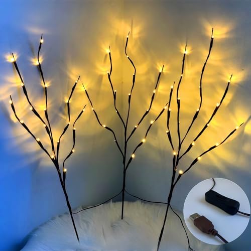 Ulalaza 70 cm, 6 led-lampen und 40 led-lampen bedient, sondern bedient und als füllung für den innenraum der weihnachtsfeier benutzt von Ulalaza