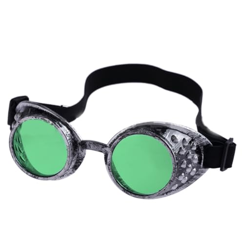 Ulalaza Vintage Steampunk Brille Brille Viktorianisch Retro Cyberpunk Gothic Cosplay von Ulalaza