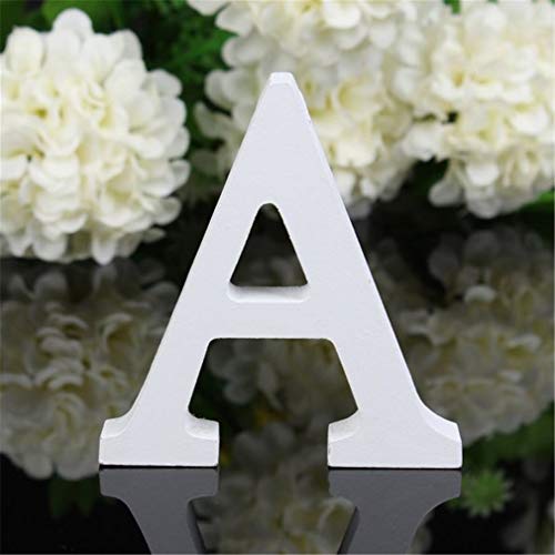 Ulalaza Weißer Holzbuchstabe für Handwerk DIY Alphabet hängende Wandbuchstaben Hochzeit, Geburtstag, Party, Zuhause Ulalaza Weißer Holzbuchstabe für Handwerk DIY Alphabet hängende Wandbuchstaben Hochzeit, Geburtstag, Party, Zuhause von Ulalaza