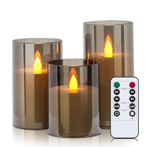 Ulanox LED Flammenlose Kerze mit Fernbedienung und Timerfunktion, Elektrische Kerzen für Schlafzimmer Hochzeit 3er Set Ulanox LED Flammenlose Kerze mit Fernbedienung und Timerfunktion, Elektrische Kerzen für Schlafzimmer Hochzeit 3er Set von Ulanox