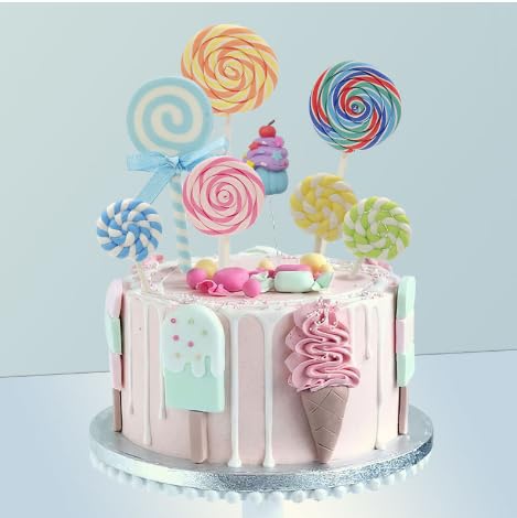 30-teiliges niedliches Kuchendekorationsset, Geburtstagskuchendekorationen, Figuren-Set für Themen-Geburtstagsparty-Dekorationen 30-teiliges niedliches Kuchendekorationsset, Geburtstagskuchendekorationen, Figuren-Set für Themen-Geburtstagsparty-Dekorationen von Ulemei