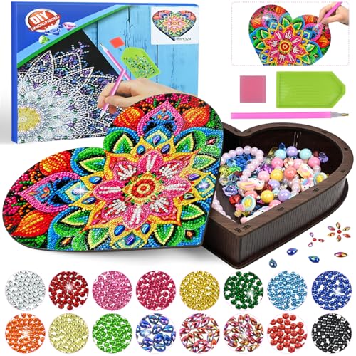Ulikey Geschenke für Mädchen 6 7 8 9 10 11 Jahre: Diamond Painting Schmuckkästchen Basteln Holz Mädchen, Kreatives DIY Diamond Art Bastelset, Kunst Mosaik Bastelset Kinder Geburtstag Muttertag Ulikey Geschenke für Mädchen 6 7 8 9 10 11 Jahre: Diamond Painting Schmuckkästchen Basteln Holz Mädchen, Kreatives DIY Diamond Art Bastelset, Kunst Mosaik Bastelset Kinder Geburtstag Muttertag von Ulikey
