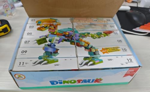 Ulikey Mitgebsel Kindergeburtstag Gastgeschenke, 12 Pack Mini Tiere Bausteine Konstruktionsspielzeug, Montessori Spielzeug Weihnachten Geburtstag Party Geschenke für Kinder ab 3 Jahre (Dinosaurier-B) Ulikey Mitgebsel Kindergeburtstag Gastgeschenke, 12 Pack Mini Tiere Bausteine Konstruktionsspielzeug, Montessori Spielzeug Weihnachten Geburtstag Party Geschenke für Kinder ab 3 Jahre (Dinosaurier-B) von Ulikey