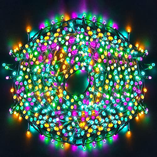 Ulinek bunte Lichterkette außen 100M Weihnachten 1000LED Cluster Lichterkette bunt mit Strombetrieben Weihnachtsdeko Wasserdicht IP44 8 Anzeigenmodi für außen Haus Party Weihnachtsbaum Balkon Terrasse Ulinek bunte Lichterkette außen 100M Weihnachten 1000LED Cluster Lichterkette bunt mit Strombetrieben Weihnachtsdeko Wasserdicht IP44 8 Anzeigenmodi für außen Haus Party Weihnachtsbaum Balkon Terrasse von Ulinek