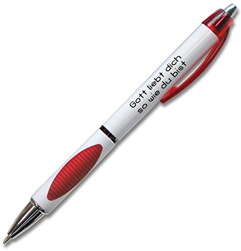 °° Kugelschreiber"Gott liebt dich so wie du bist" (rot) von Uljö