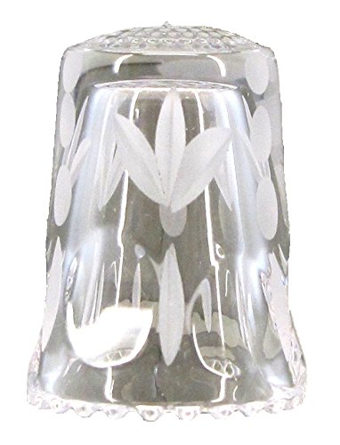 Bleikristall Fingerhut - handgeschliffen und poliert anschliessend mattiert von Ullmannglass
