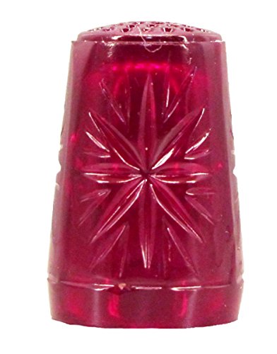 Ullmannglass Fingerhut handgeformt in rotem Kristallglas von Ullmannglass