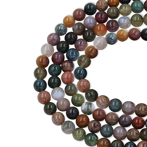 180 Stück 6 mm runde bunte indische Achat-Perlen für Schmuckherstellung DIY Handwerk Design mit 10 m Stretchschnur 180 Stück 6 mm runde bunte indische Achat-Perlen für Schmuckherstellung DIY Handwerk Design mit 10 m Stretchschnur von Uloveido
