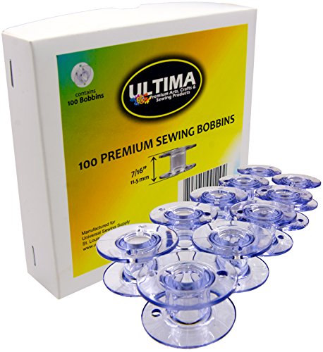 Ultima Premium Nähmaschinenspulen – Stil SA-156 Spulen für Brother, Singer, Babylock, Janome, Kenmore und andere Nähmaschinen (100 Spulen) von Ultima