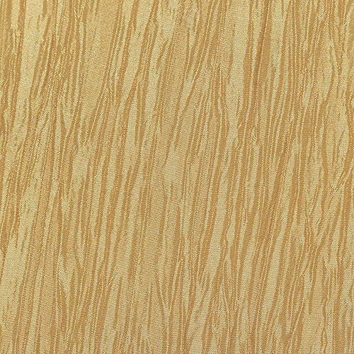 Ultimate Textile Delano Crinkle Taft Tischdecke, oval, 178 x 271 cm, Erntegold von Ultimate Textile