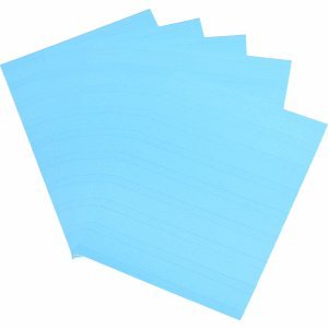 Ultradex Einsteckkarten Planrecord A4 hoch B210xH297mm VE= 5 Bogen a 8 Streifen blau von Ultradex