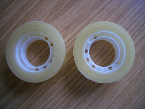 2 x Rollen Sellotape 19 mm x 33 m Sticky CLEAR Klebeband einfaches Abreißen Originalverpackung von Ultratape