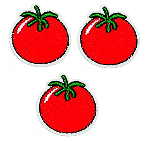 Umama 3 Stück Mini Pretty Tomato Fruit Cartoon Applique Patch Tomate Embroidered Iron On or Sew On Patch Craft Clothing Decorative Repair Umama 3 Stück Mini Pretty Tomato Fruit Cartoon Applique Patch Tomate Embroidered Iron On or Sew On Patch Craft Clothing Decorative Repair von Umama
