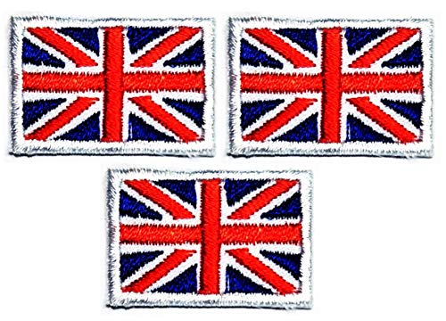 Umama Patch-Set mit 3 Mini-Flaggen 1,5 x 2,8 cm, britische Union Jack-Flagge, bestickt, Militär, taktisch, britische Union Jack-Flagge, Emblem, Uniform, zum Aufnähen oder Aufbügeln auf Kleidung Umama Patch-Set mit 3 Mini-Flaggen 1,5 x 2,8 cm, britische Union Jack-Flagge, bestickt, Militär, taktisch, britische Union Jack-Flagge, Emblem, Uniform, zum Aufnähen oder Aufbügeln auf Kleidung von Umama