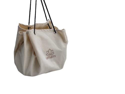 UMAMI Tasche & Tischdecke – Transportieren Sie hinein, Essen Sie Drauf – aus Baumwolle – Mont Fuchsia von Umami