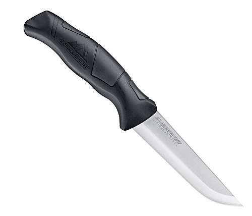 Umarex Alpina Sport ANCHO Messer inkl. Gürteltasche, schwarzer Kunststoffgriff mit TPR-Einlagen. von Umarex