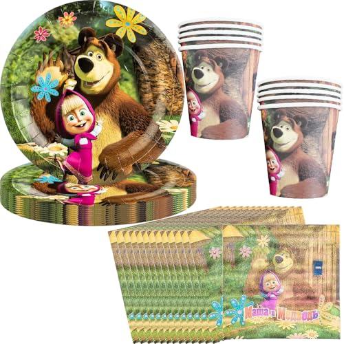 Geburtstagsparty-Tischset für 10 Gäste, 10 Pappteller, 10 Becher, 20 Servietten Geburtstagsparty-Tischset für 10 Gäste, 10 Pappteller, 10 Becher, 20 Servietten von Umbrean