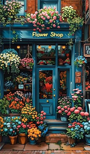 5D Diamond Art Painting,Flower Shop Plants Diamond Painting Kits for Adults,DIY Square Full Drill Canvas Embroidery Cross Stitch,Diamond Arts Crafts Painting Pictures for Home Wall Decor 90x190cm 5D Diamond Art Painting,Flower Shop Plants Diamond Painting Kits for Adults,DIY Square Full Drill Canvas Embroidery Cross Stitch,Diamond Arts Crafts Painting Pictures for Home Wall Decor 90x190cm von Umfarvt