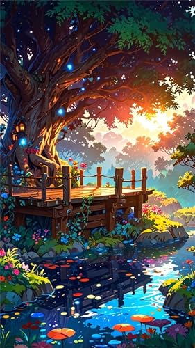 5D Diamond Painting Erwachsene,Sonnenuntergang Fluss Baum Diamant Painting Bilder für Anfänger,DIY Square Drill Voller Diamant Kunst Stickerei Kreuzstich Craft Set für Home Wand Décor 70x150cm 5D Diamond Painting Erwachsene,Sonnenuntergang Fluss Baum Diamant Painting Bilder für Anfänger,DIY Square Drill Voller Diamant Kunst Stickerei Kreuzstich Craft Set für Home Wand Décor 70x150cm von Umfarvt