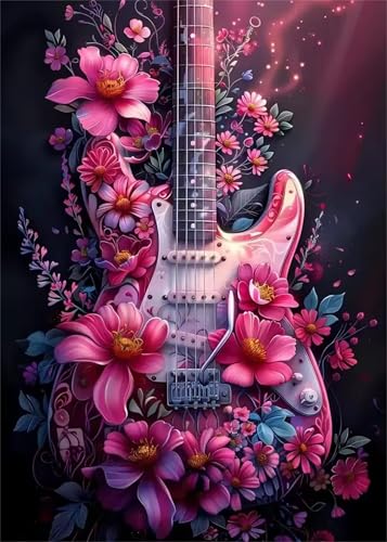 Blume Gitarre Diamond Painting Erwachsene set DIY Square Vollbohrer 100x130cm,5D Diamant Painting Bilder für Erwachsene,Strass Stickerei Leinwand painting set,Wanddeko Geschenk Blume Gitarre Diamond Painting Erwachsene set DIY Square Vollbohrer 100x130cm,5D Diamant Painting Bilder für Erwachsene,Strass Stickerei Leinwand painting set,Wanddeko Geschenk von Umfarvt
