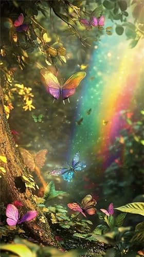 Umfarvt 5D Diamond Art Painting,Rainbow Jungle Diamond Painting Kits for Adults,DIY Round Full Drill Canvas Embroidery Cross Stitch,Diamond Arts Crafts Painting Pictures for Home Wall Decor 80x170cm Umfarvt 5D Diamond Art Painting,Rainbow Jungle Diamond Painting Kits for Adults,DIY Round Full Drill Canvas Embroidery Cross Stitch,Diamond Arts Crafts Painting Pictures for Home Wall Decor 80x170cm von Umfarvt