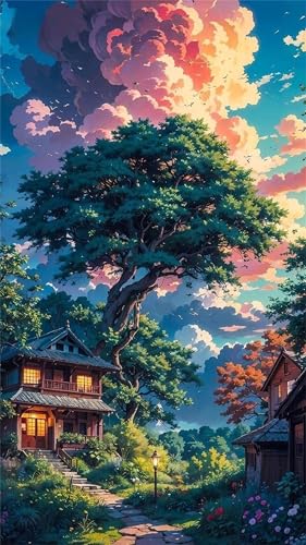 Umfarvt 5D Diamond Painting Erwachsene,Dachboden Wolke Baum Diamant Painting Bilder für Anfänger,DIY Square Drill Voller Diamant Kunst Stickerei Kreuzstich Craft Set für Home Wand Décor 80x170cm Umfarvt 5D Diamond Painting Erwachsene,Dachboden Wolke Baum Diamant Painting Bilder für Anfänger,DIY Square Drill Voller Diamant Kunst Stickerei Kreuzstich Craft Set für Home Wand Décor 80x170cm von Umfarvt