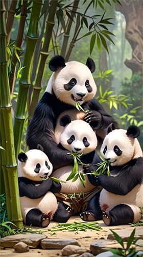 Umfarvt 5D Diamond Painting Erwachsene,Panda-Haus Diamant Painting Bilder für Anfänger,DIY Square Drill Voller Diamant Kunst Stickerei Kreuzstich Craft Set für Home Wand Décor 30x70cm Umfarvt 5D Diamond Painting Erwachsene,Panda-Haus Diamant Painting Bilder für Anfänger,DIY Square Drill Voller Diamant Kunst Stickerei Kreuzstich Craft Set für Home Wand Décor 30x70cm von Umfarvt
