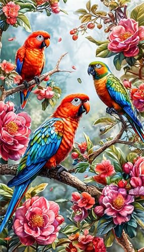 Umfarvt 5D Diamond Painting Kit,Vögel Familie Blume Diamant Painting Bilder Kit für Erwachsene,DIY Square Full Drill Strass Stickerei Leinwand Painting Malen nach Zahlen Set für Home Décor 100x210cm Umfarvt 5D Diamond Painting Kit,Vögel Familie Blume Diamant Painting Bilder Kit für Erwachsene,DIY Square Full Drill Strass Stickerei Leinwand Painting Malen nach Zahlen Set für Home Décor 100x210cm von Umfarvt