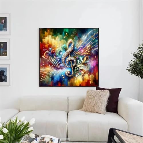 Umfarvt 5D Farbige Musiknoten Diamond Painting Erwachsene,Diamond Painting Bilder für Anfänger,DIY Round Drill Voller Kristall Strass Kreuzstich Malen Nach Zahlen Kits für Zuhause Dekor 30x30cm Umfarvt 5D Farbige Musiknoten Diamond Painting Erwachsene,Diamond Painting Bilder für Anfänger,DIY Round Drill Voller Kristall Strass Kreuzstich Malen Nach Zahlen Kits für Zuhause Dekor 30x30cm von Umfarvt